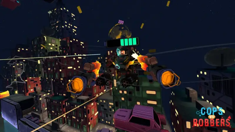 Szene aus dem VR-Spiel Cops vs Robbers