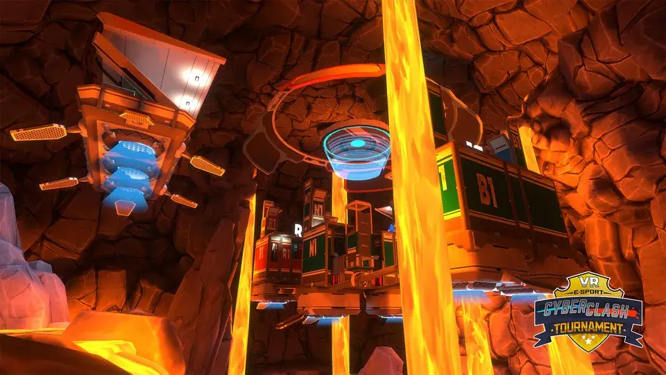 Szene aus dem VR-Spiel Cyberclash