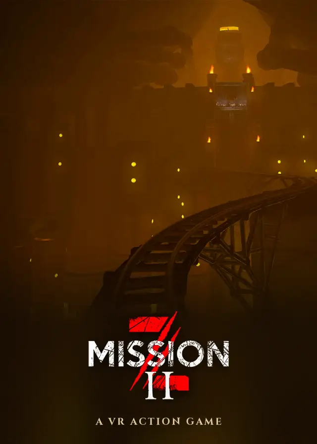 Plakat von Mission Z II: Minenbahn-Brücke in einer goldenen Höhle