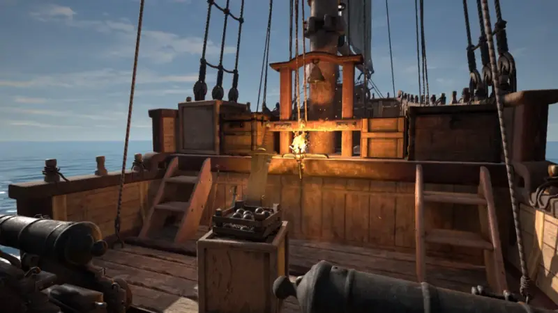 Szene aus dem VR-Spiel Pirates Plague