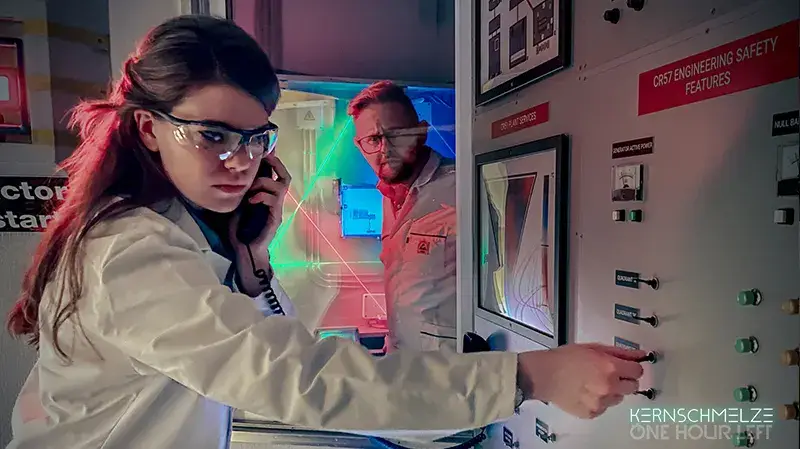 Spielszene im Escape Room Meltdown