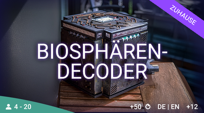 Escape Box „Der Biosphären-Decoder“ – mobiles Escape Game für große Gruppen in München