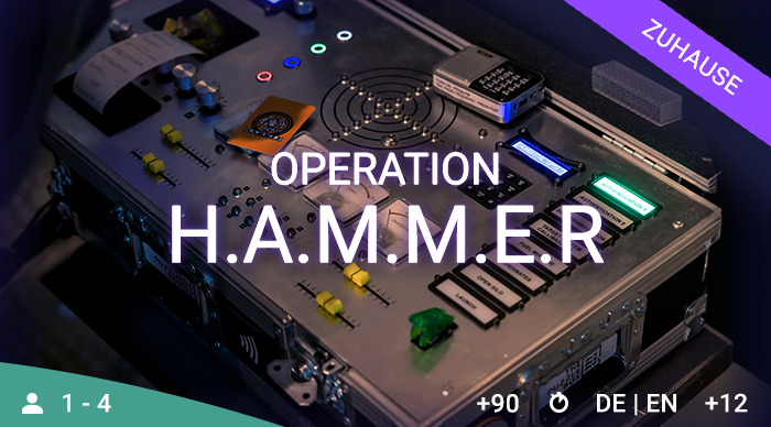 Escape Box „Operation H.A.M.M.E.R“ – mobiles Science-Fiction Escape Game zum Ausleihen in München